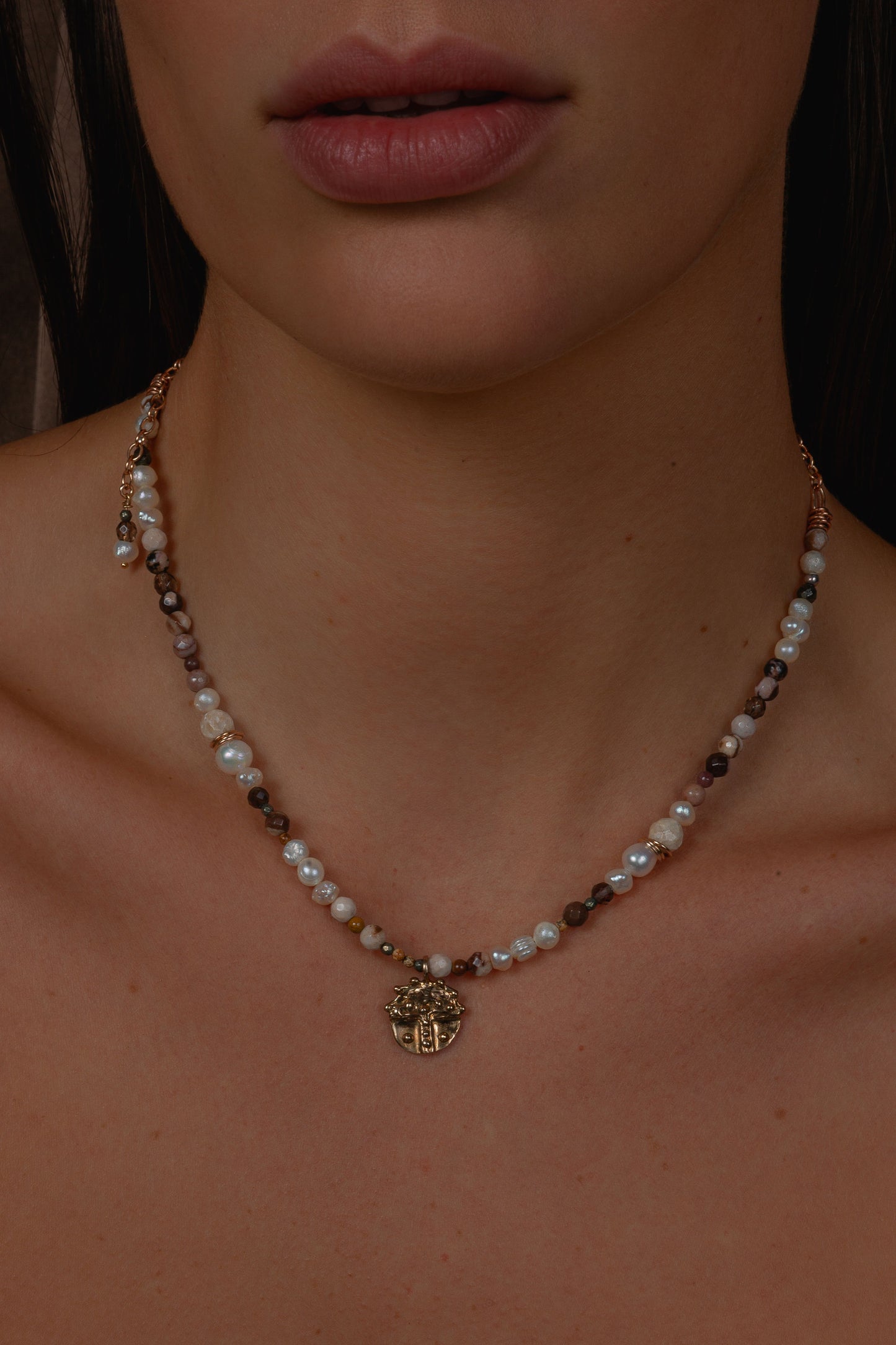 Desert Necklace - with Akuaba Face