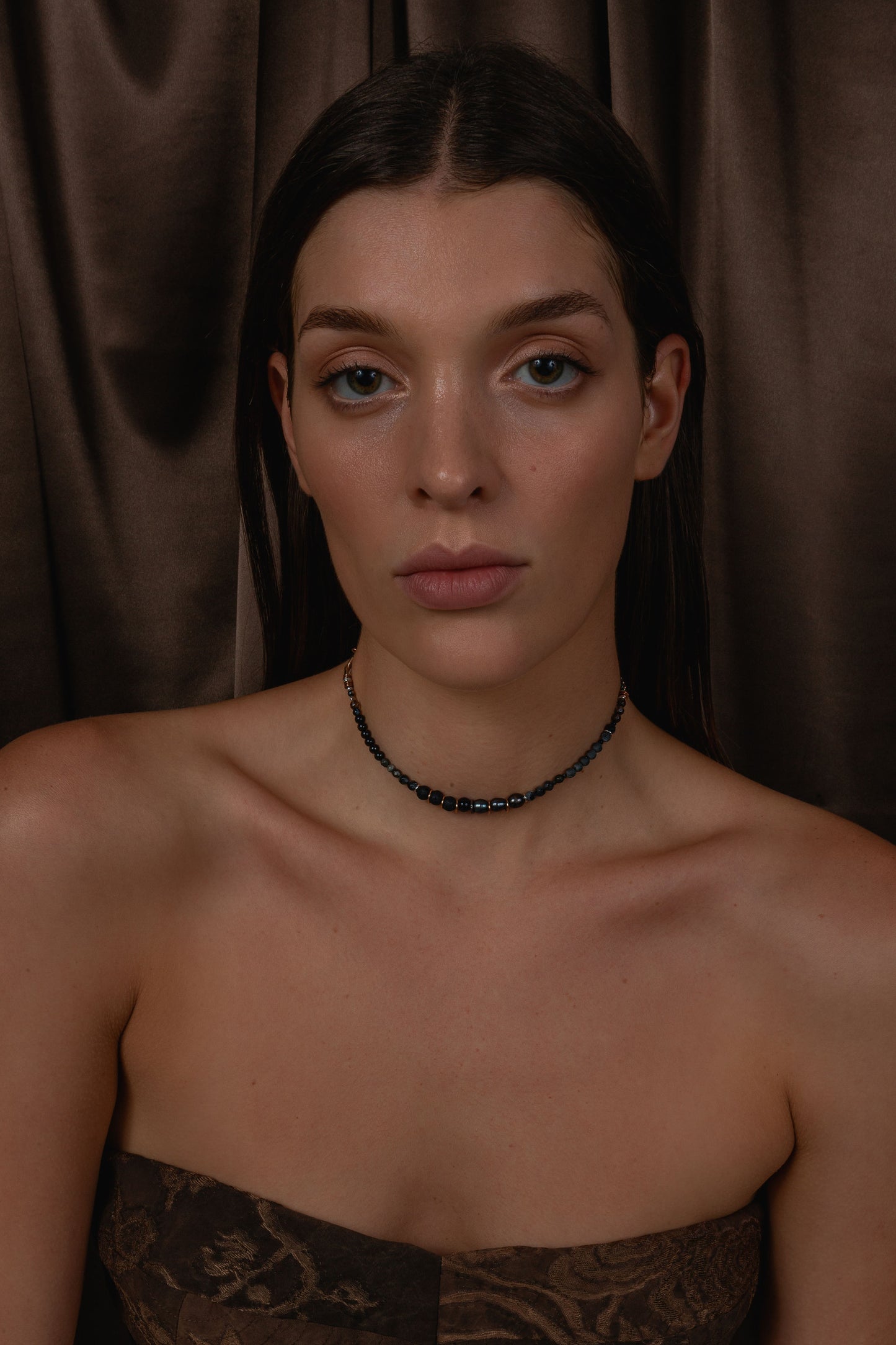 Calypso Choker - pearls and stones