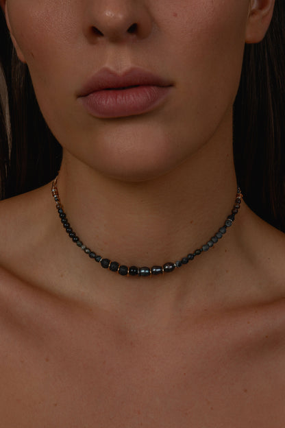 Calypso Choker - pearls and stones