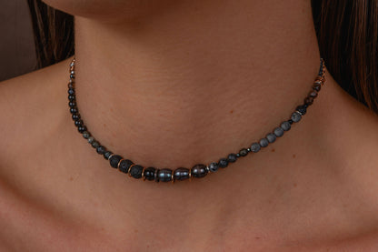 Calypso Choker - pearls and stones