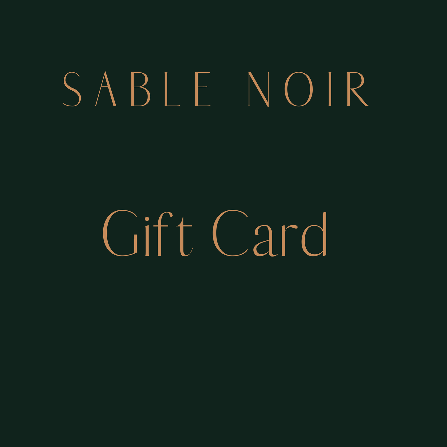 Sable Noir Gift Card